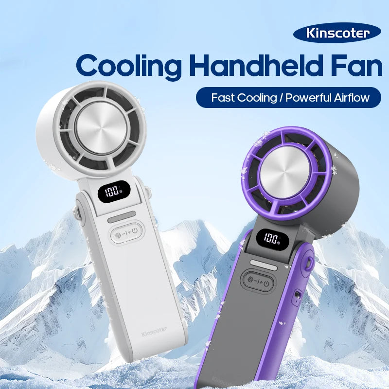 GlowPulse™ TurboFan — Ventilateur Portable 3600mAh, 100Vitesses
